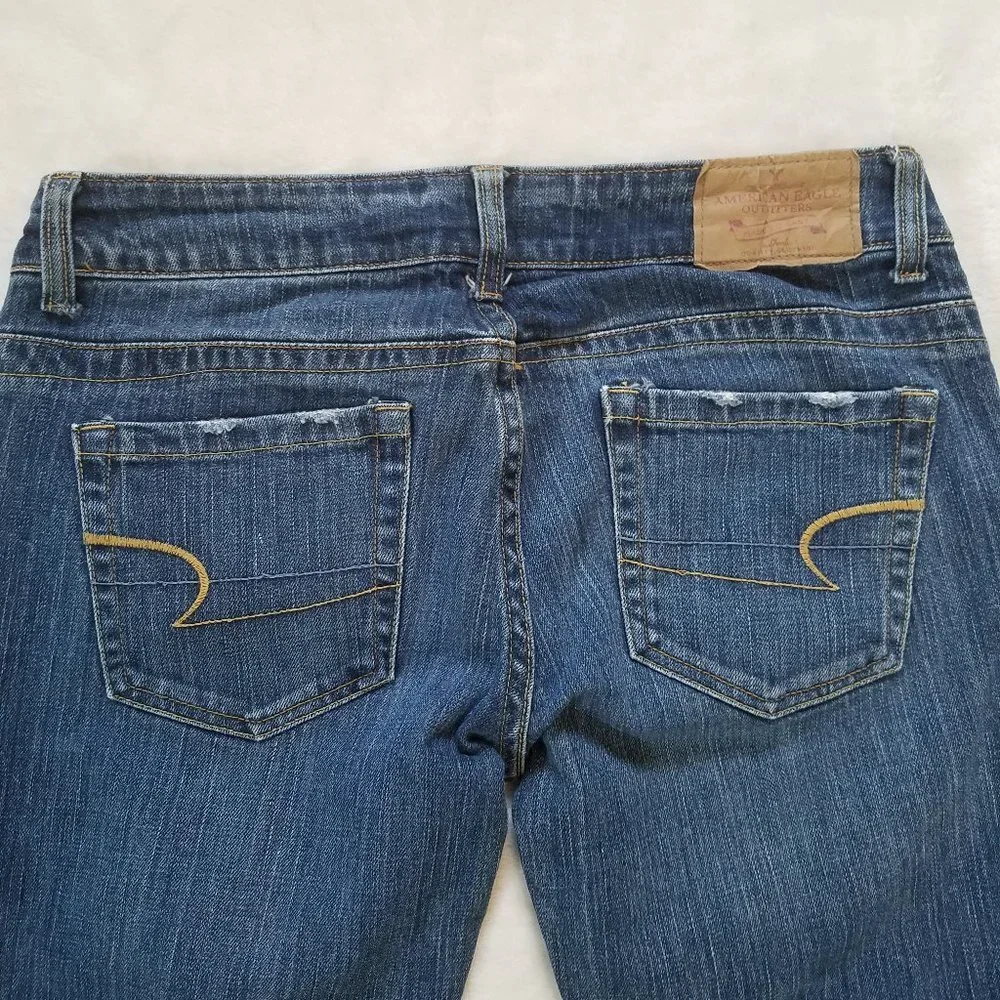 American Eagle Straight denim jeans sz 6 reg - Picture 6 of 6